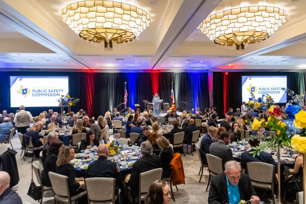 Public Safety Commission banquet with attendees.